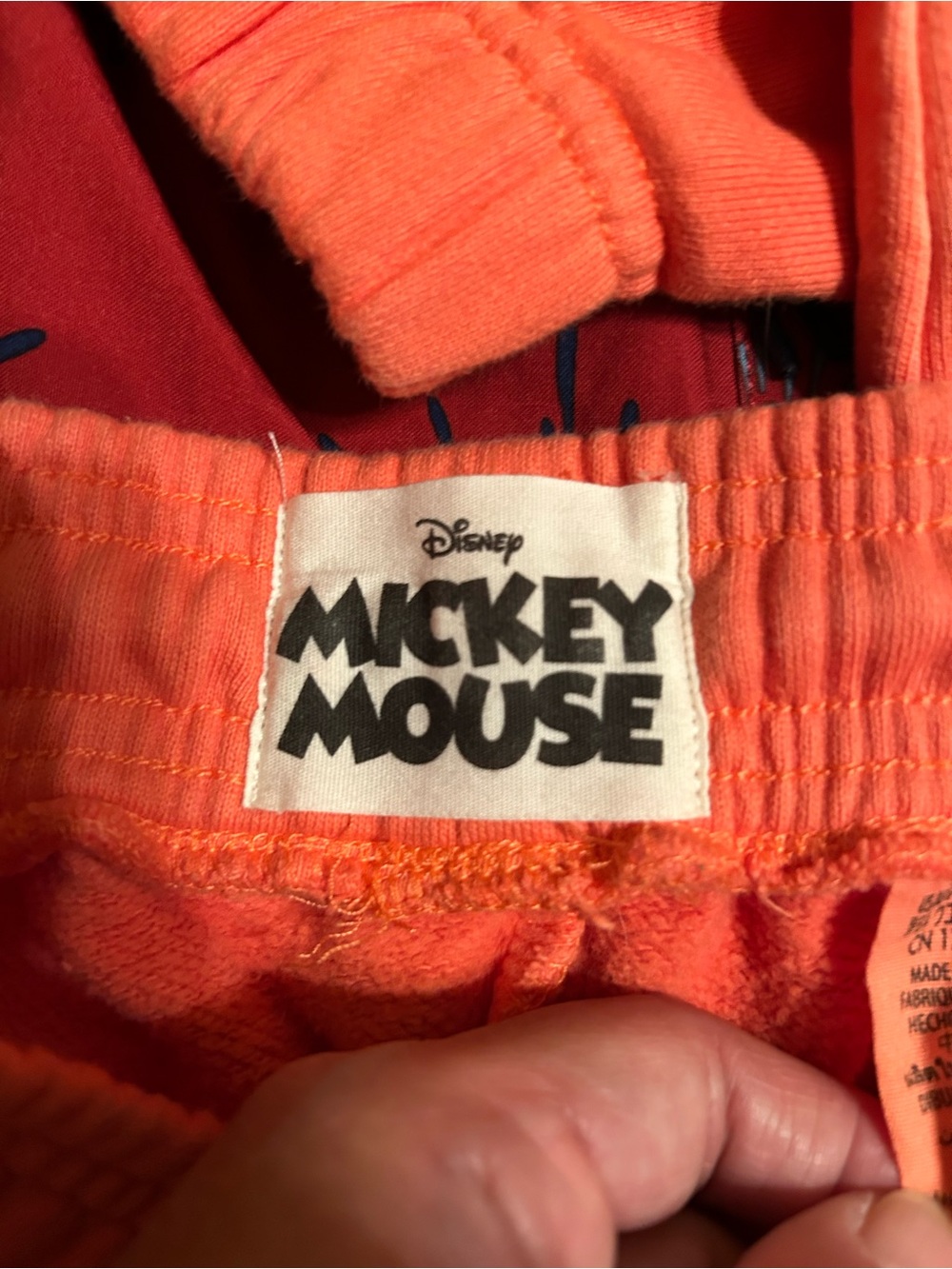 Mickey Mouse Mousewear Orange Tie-Dye Genuine Disney World Jogger Size Small - Picture 11 of 11